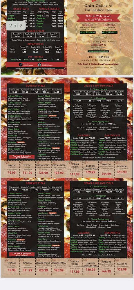 Korner Slice Menu image 3